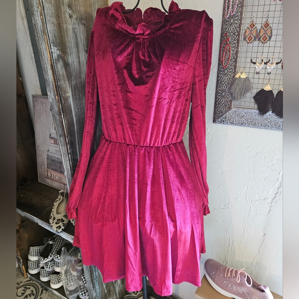 Red Velvet Dress
